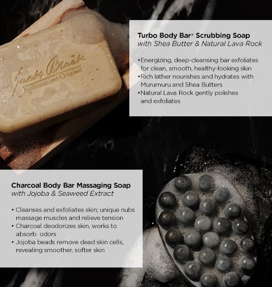 Charcoal Body Bar Massaging Soap Set - Image 3